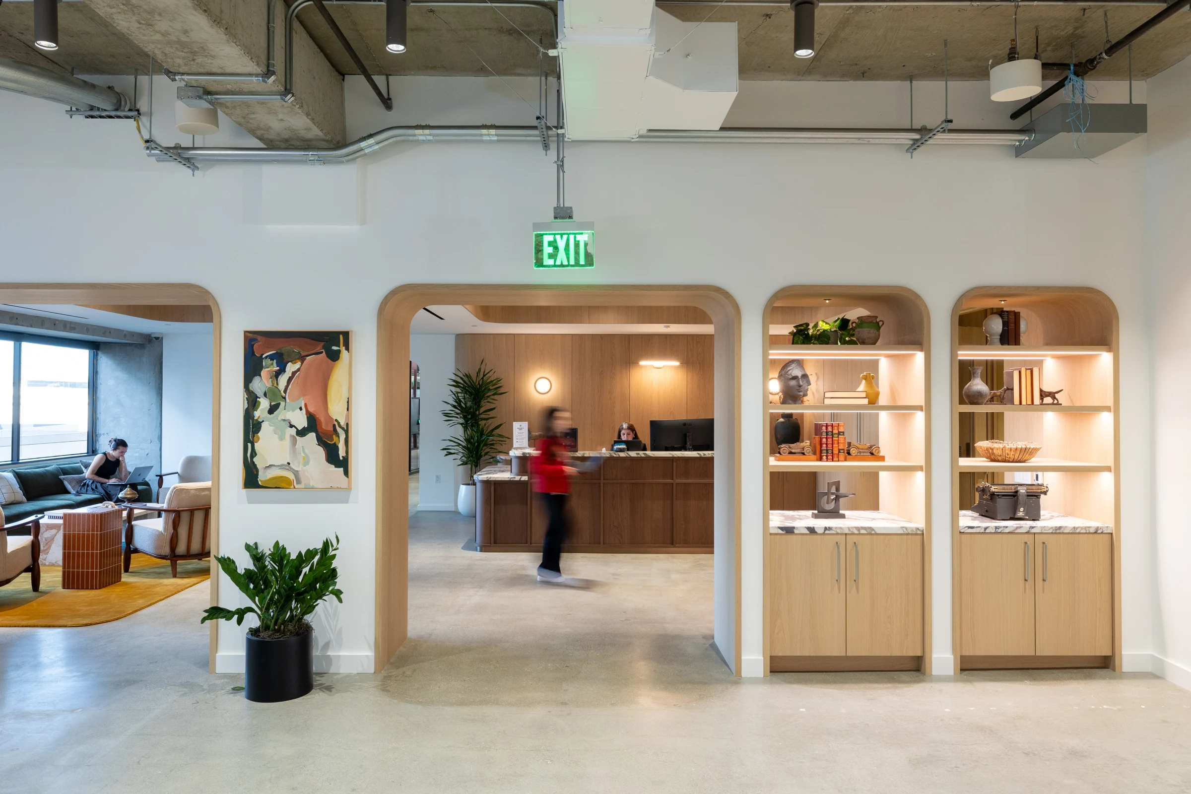 The office lobby