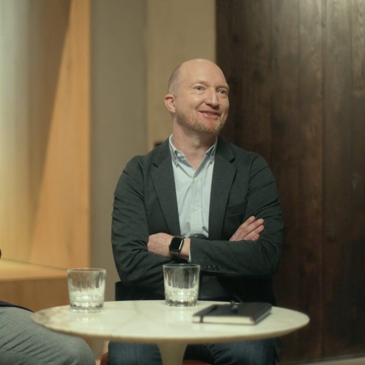 Graham Ellery, head of policy services, in a portrait interview